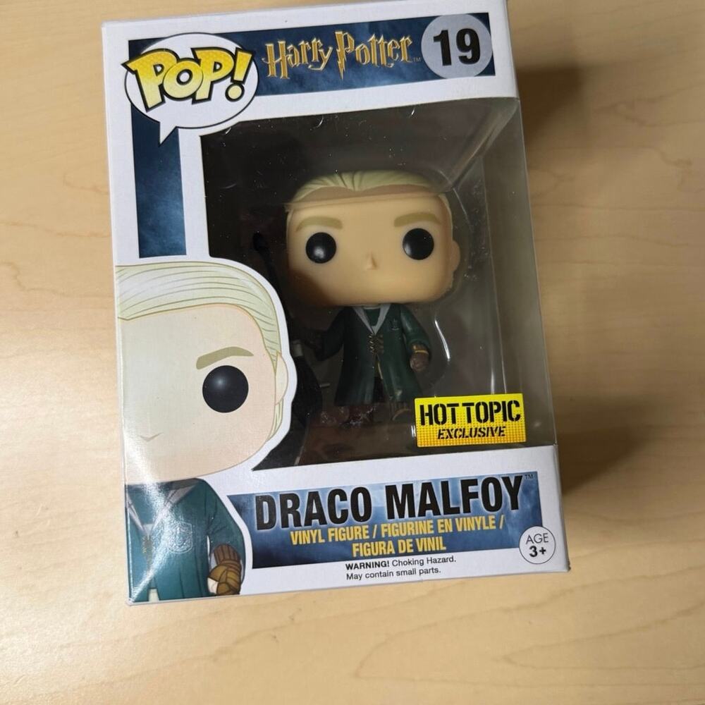 Funko Pop! Harry Potter Draco Malfoy Quidditch #19 Hot Topic Exclusive